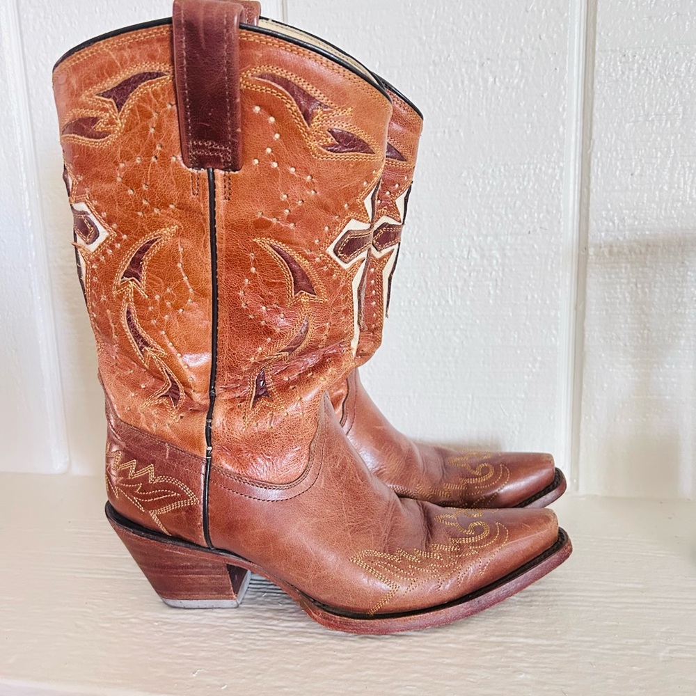 Brown Western Cowboy Boots